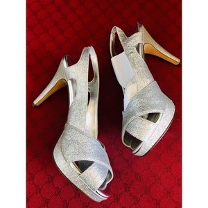 Silver Formal Slingbacks